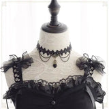 Dark Lolita Punk Gothic Lace Choker Necklace