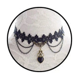 Dark Lolita Punk Gothic Lace Choker Necklace