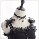Dark Lolita Punk Gothic Lace Choker Necklace