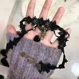 Dark Lolita Punk Gothic Lace Choker Necklace