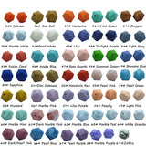 Dark Marble Icosahedron Silicone Bead for DIY Crafts
