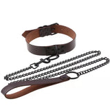 Dark Punk Style Cosplay Necklace Props Alternative Collar Traction Belt