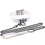 Dark Punk Style Cosplay Necklace Props Alternative Collar Traction Belt