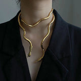 Exaggerated Snake Necklace Collar for Girl