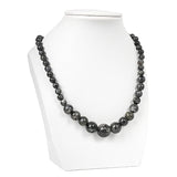 Dark Green Transparent Flash Stone Necklace Mature Style