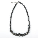 Dark Green Transparent Flash Stone Necklace Mature Style