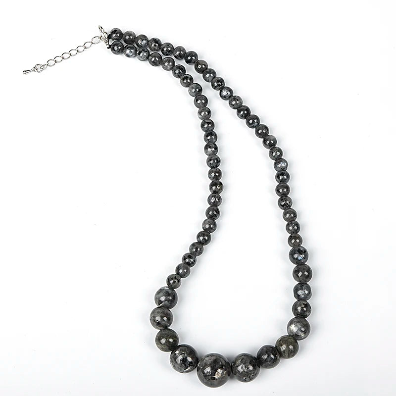 Dark Green Transparent Flash Stone Necklace Mature Style