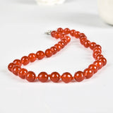 10mm Dark Red Chalcedony Semi Precious for Romantic Occasions