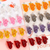 Dark Wind Sweet Girl Heart Resin Pendant Bracelet Necklace Accessorie