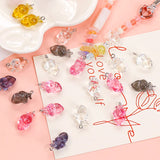 Dark Wind Sweet Girl Heart Resin Pendant Bracelet Necklace Accessorie