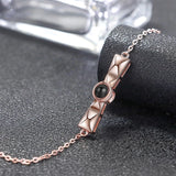 925 Silver Personalized Bracelet Women Photo Projection Pet Picture Couple Gift
