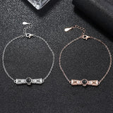 925 Silver Personalized Bracelet Women Photo Projection Pet Picture Couple Gift