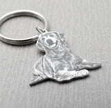 Custom Pet Photo Keychain Stainless Steel Dog Tag Key Chain
