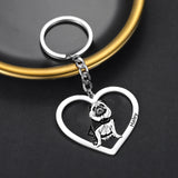 Pet Photo Keychain Stainless Steel Dog Tag Key Chain - Memorial Gift