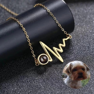 925 Silver Necklace Pet Photo Projection Family Anniversary Gift
