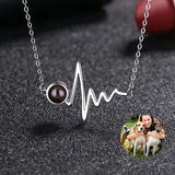 925 Silver Necklace Pet Photo Projection Family Anniversary Gift