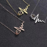 925 Silver Necklace Pet Photo Projection Family Anniversary Gift