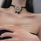Dashan camellia necklace bow collar abstain neck ribbon