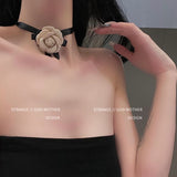 Dashan camellia necklace bow collar abstain neck ribbon