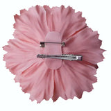 Large Peony Hair Flower Brooch Pin Blush Pink Hawaiian Party Head Accessories