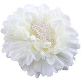 Large Peony Hair Flower Brooch Pin Blush Pink Hawaiian Party Head Accessories