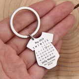 Custom Date Key Chain Baby Birth Gift for Parents