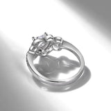 Amethyst Knuckleduster Wedding Bands Couple Pink Gemstones Fine Jewelry
