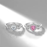 Amethyst Knuckleduster Wedding Bands Couple Pink Gemstones Fine Jewelry