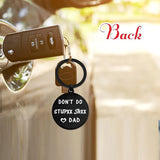 Daughter from Mom Dad Keychain for Teen Girls, Funny Gift