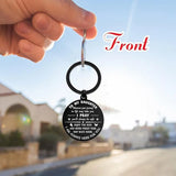 Daughter from Mom Dad Keychain for Teen Girls, Funny Gift