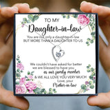Daughter In Law Heart Pendant Necklace Crystal Jewelry Birthday Gift