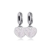 Mother-in-Law & Daughter Split Charm for Bracelets S925 Silver