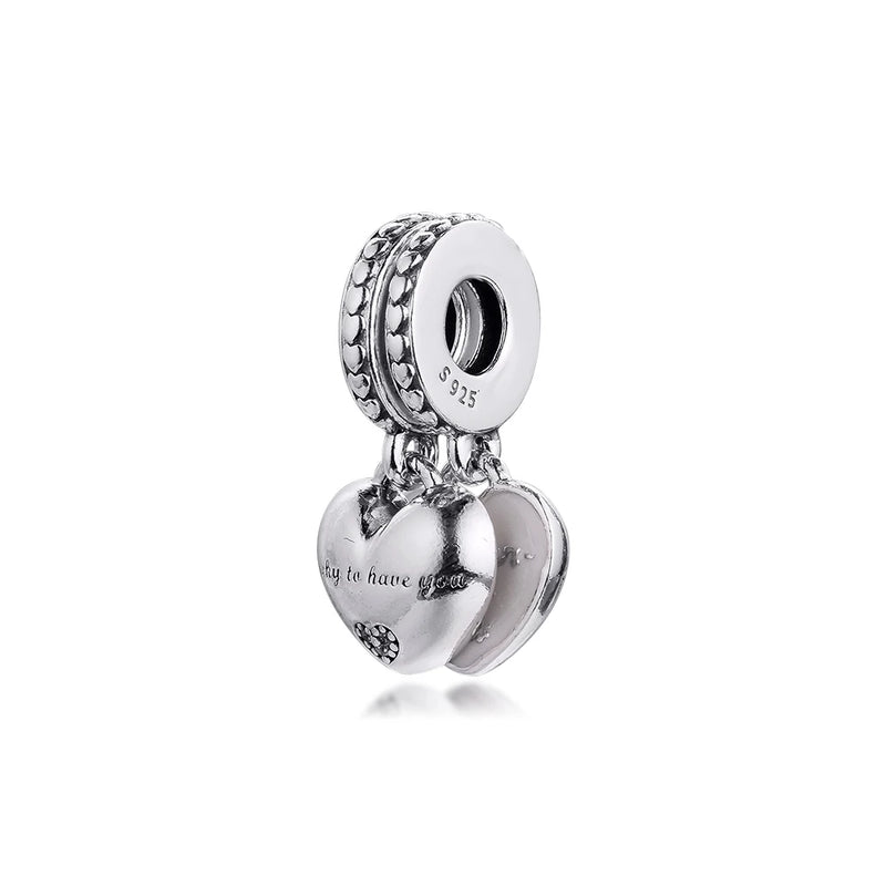 Mother-in-Law & Daughter Split Charm for Bracelets S925 Silver
