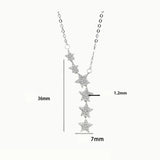 Daughter Special Star Necklace Silver 925 Personalised Jewelry Women'S