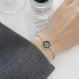 David Star Bracelet Women Thai Silver Charm Bracelet