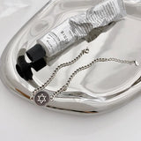 David Star Bracelet Women Thai Silver Charm Bracelet