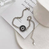 David Star Bracelet Women Thai Silver Charm Bracelet