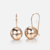 Rose Womens Earrings Snap Closure Round Ball Stud Earring For Women