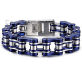 Mens Steel Biker Motorcycle Chain Bracelet Muliti Colors LHB456