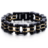 Mens Steel Biker Motorcycle Chain Bracelet Muliti Colors LHB456