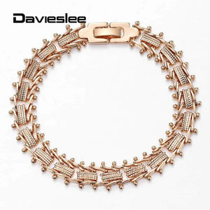 Rose Geometric Bracelet for Women Girls 585 Wedding Gift