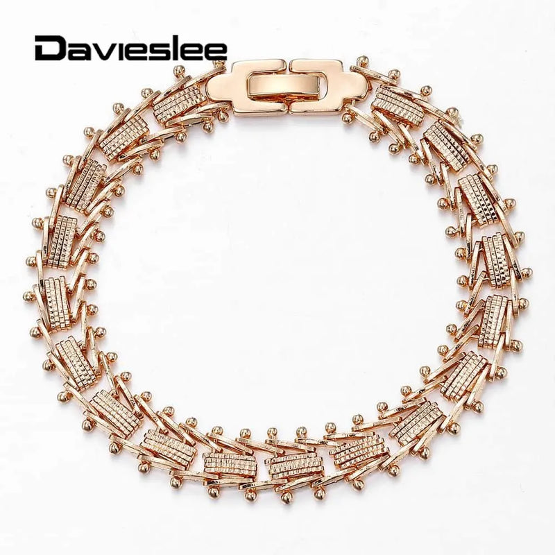 Rose Geometric Bracelet for Women Girls 585 Wedding Gift