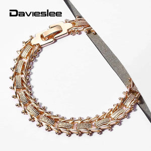 Rose Geometric Bracelet for Women Girls 585 Wedding Gift