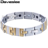 Men's Silver Stainless Steel Bracelet Watch Band 13mm