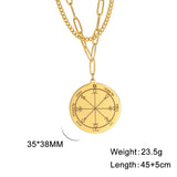 Solomon Seal Pendant Necklace Stainless Steel Talisman