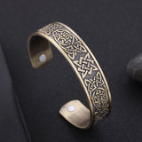 Kolovrat Slavic Bracelet Svarog Vikings Symbol Men Square Cuff Bangle