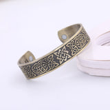 Kolovrat Slavic Bracelet Svarog Vikings Symbol Men Square Cuff Bangle