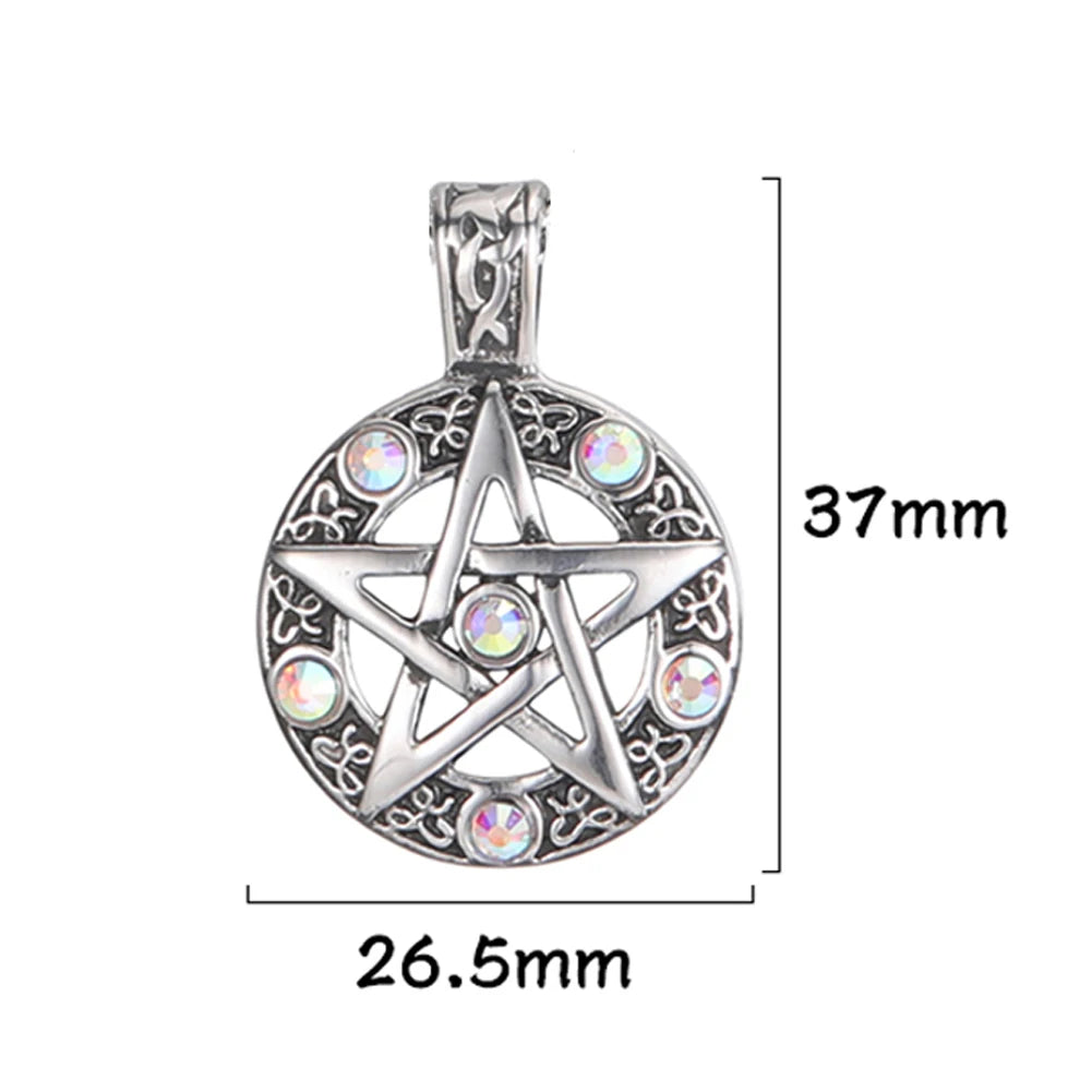 Pagan Amulet Pentacle Pentagram Pendant Jewelry Making Wiccan Witch Gothic