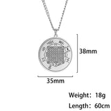 Solomon Necklace Magic Square Talisman Protection Wealth Amulet