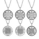 Solomon Necklace Magic Square Talisman Protection Wealth Amulet